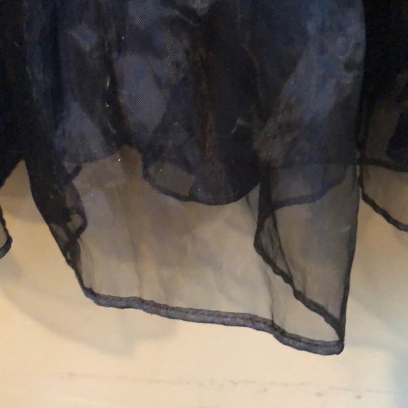 Sleeveless dress w/ sheer skirt—size large - Picture 4 of 9